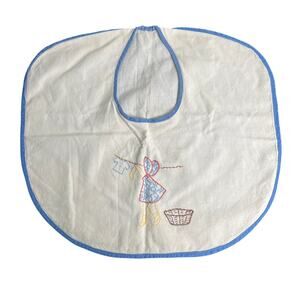 Vintage Bib Cotton Honeycomb Embroidery Machine Double